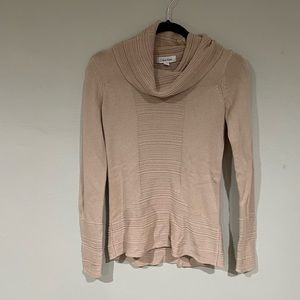 Calvin Klein pink Cowl Neck Sweater - Size XS